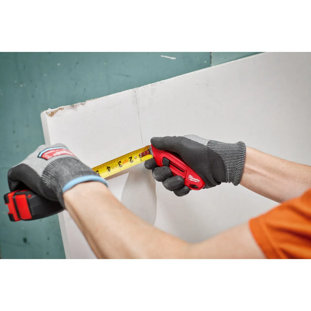 Milwaukee 48-22-1516 Compact Side Slide Utility Knife with Durable Blade and Ergonomic Handle for Precision Cutting