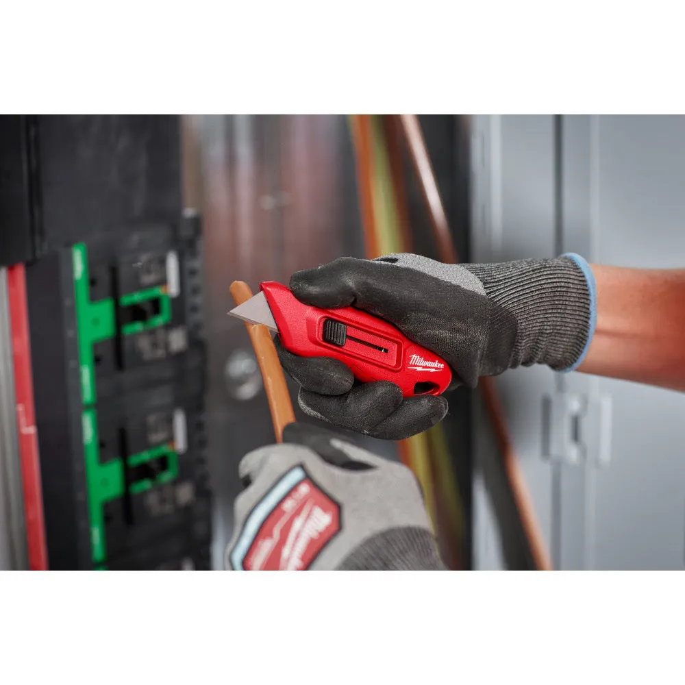 Milwaukee 48-22-1516 Compact Side Slide Utility Knife with Durable Blade and Ergonomic Handle for Precision Cutting