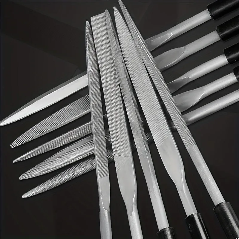 Mini Steel File Set for Precision Sanding and Shaping