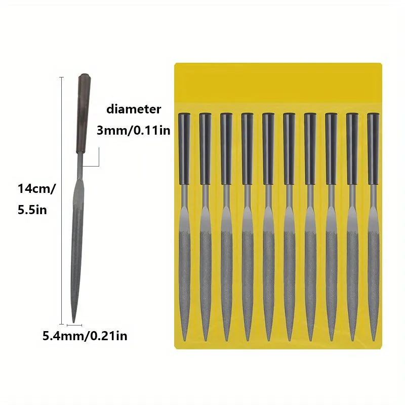 Mini Steel File Set for Precision Sanding and Shaping