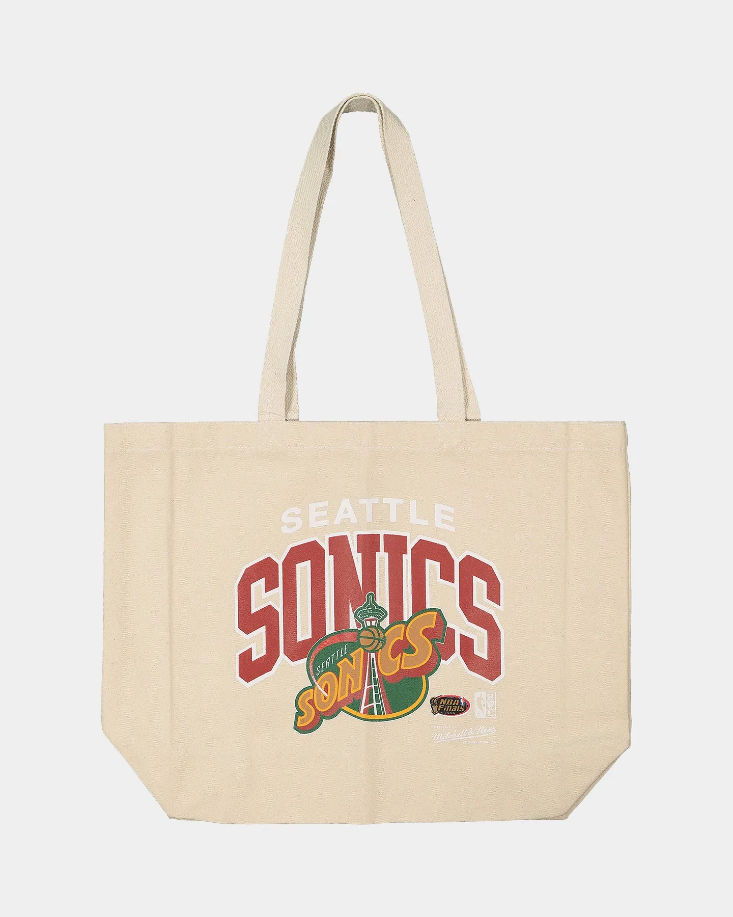 Mitchell & Ness Seattle Super Sonics Keyline Tote Bag Cream