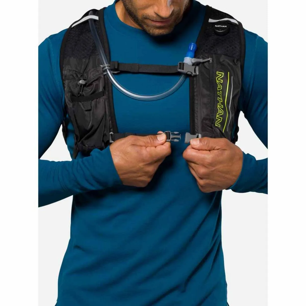 Nathan Laser Light 3 Liter Hydration Pack - Black/High Vis Yellow