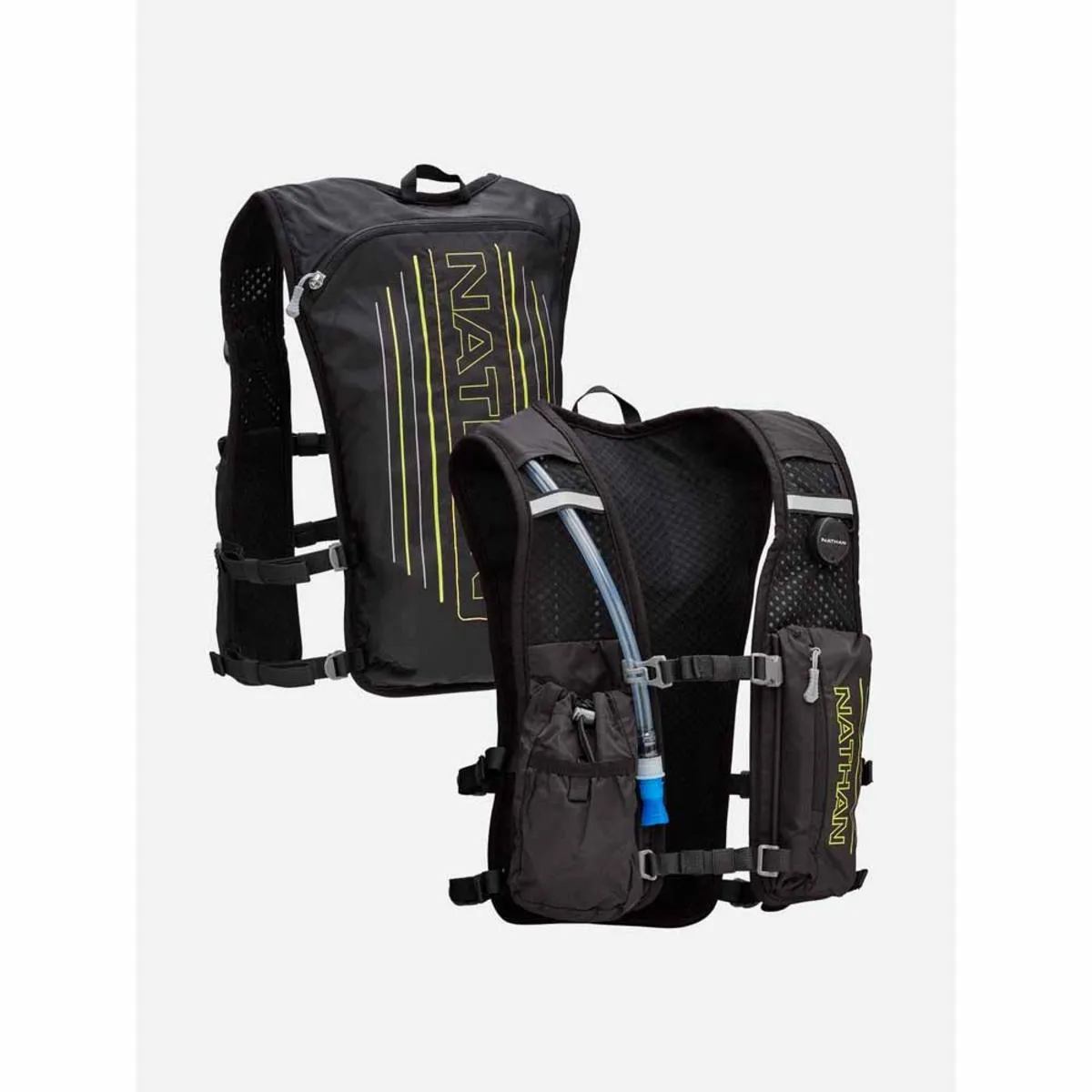 Nathan Laser Light 3 Liter Hydration Pack - Black/High Vis Yellow