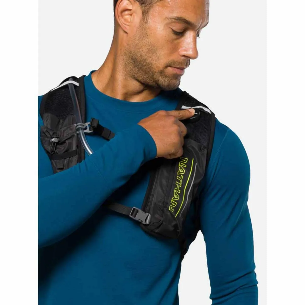 Nathan Laser Light 3 Liter Hydration Pack - Black/High Vis Yellow
