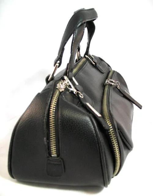 NEW Women RED or BLACK Tube Tubular HANDBAG PURSE Ladies BAG BAGS Gingham Lining