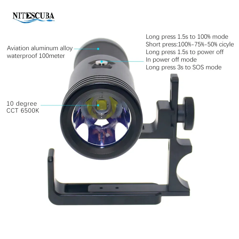 NiteScuba M40 Dive Light 4000 Lumens