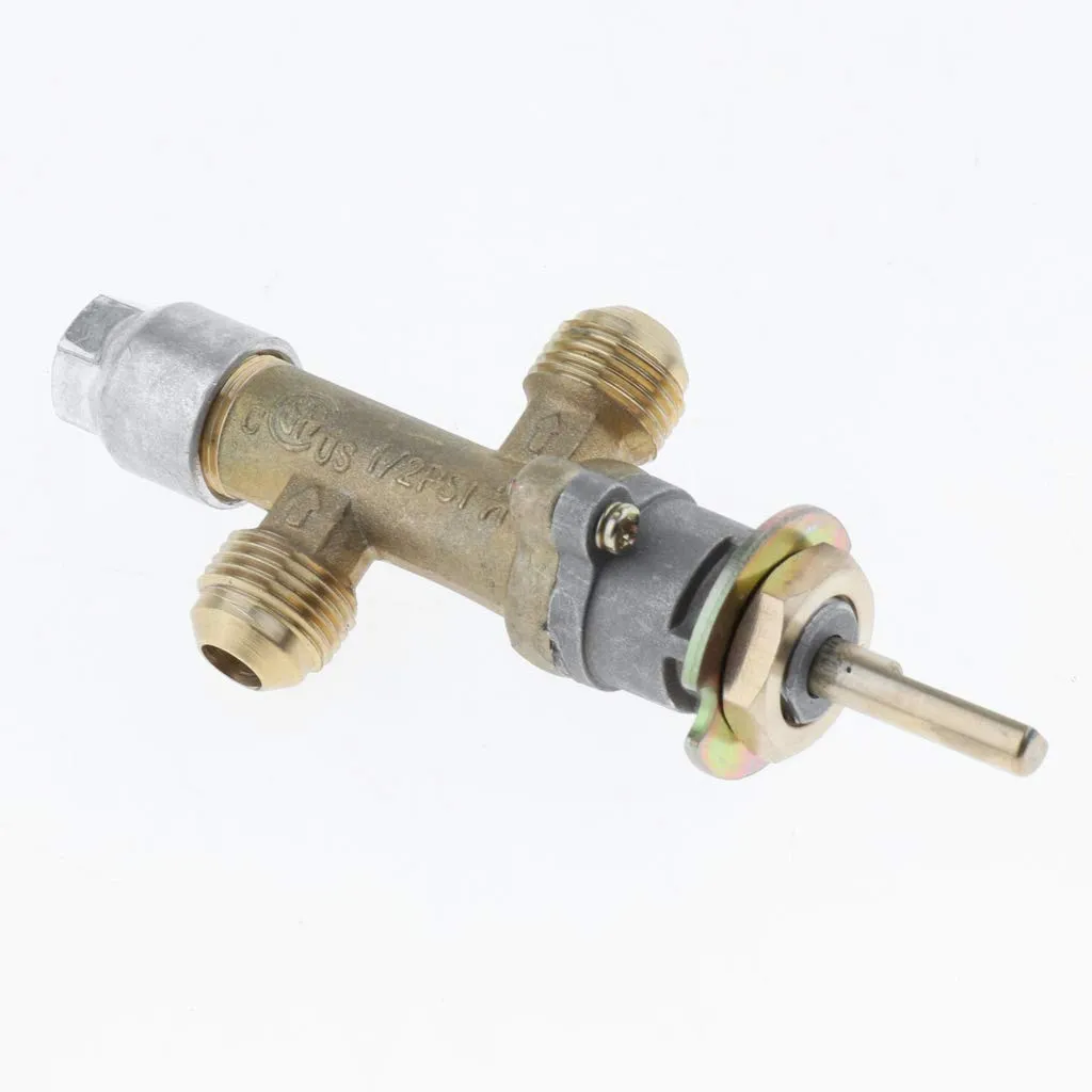 Perfk Gas Main Control Valve With Thermocouple & Knob, Suitable for Grill, Fire Pit, Fireplace, Furnace & Heater