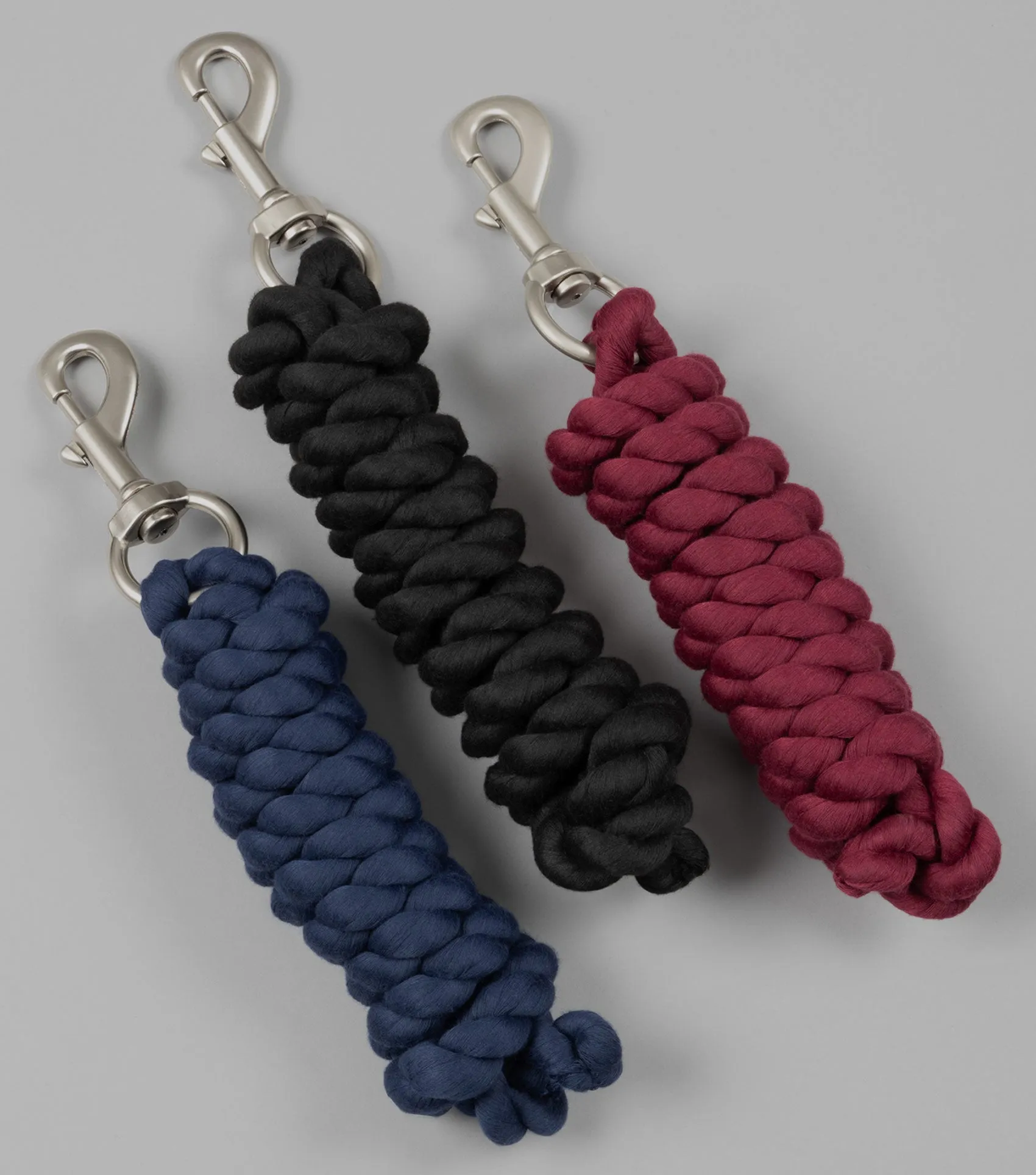 Polycotton Lead Rope: 2 Meters Burgundy