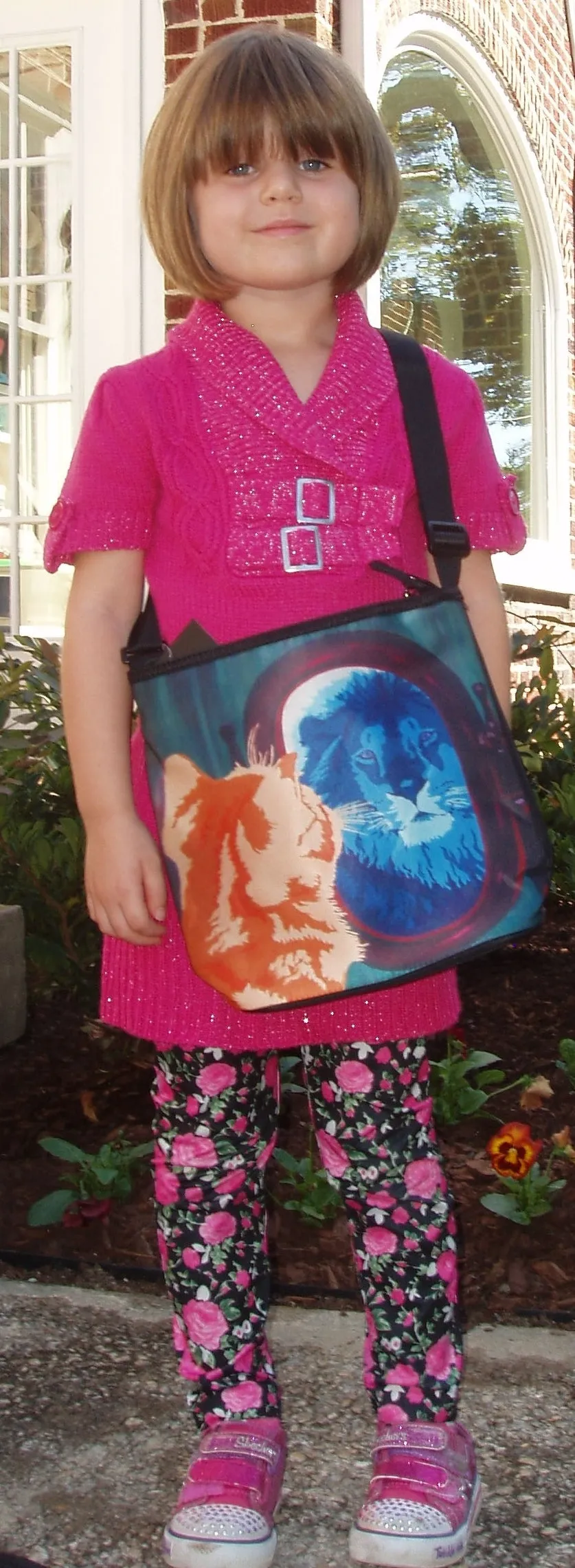 Red Panda Kitten Cross Body Bag - Shy Beauty