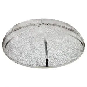Sunnydaze 36 Inch Stainless Steel Spark Screen for Fire Pits, Rust Resistant, Heavy Duty