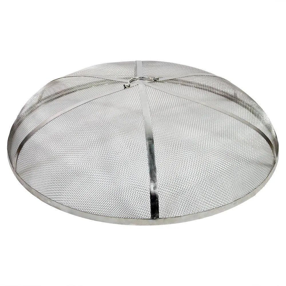 Sunnydaze 36 Inch Stainless Steel Spark Screen for Fire Pits, Rust Resistant, Heavy Duty