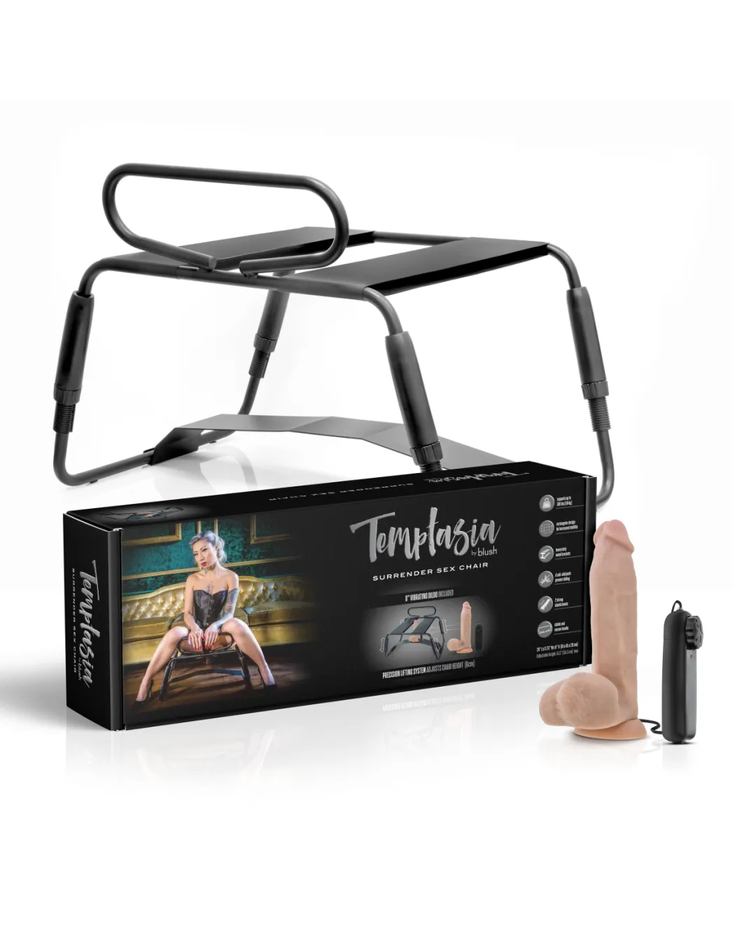 Surrender Sex Chair with 8 Inch Vibrating Dildo
