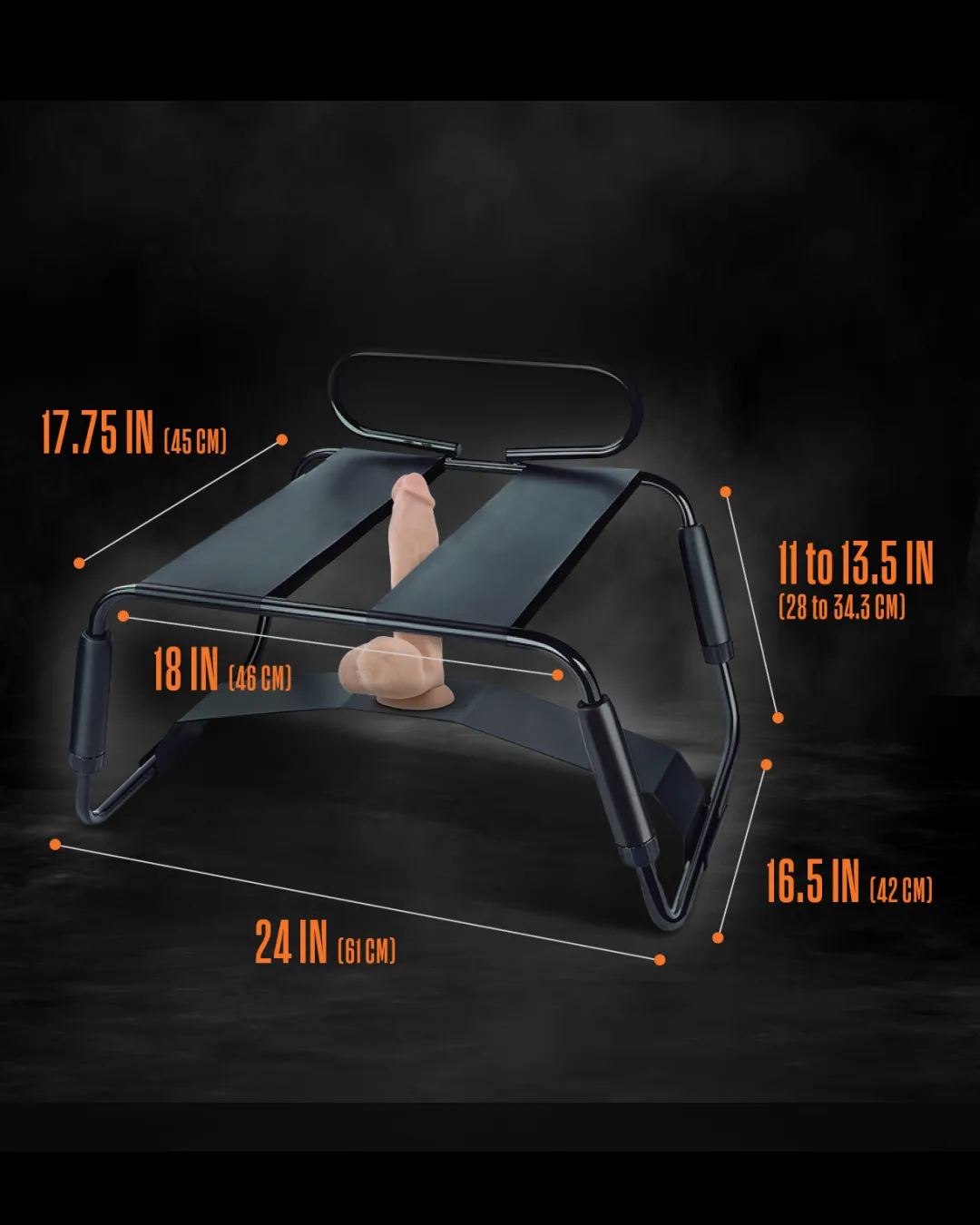 Surrender Sex Chair with 8 Inch Vibrating Dildo