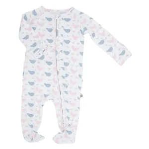 Sweet Bamboo Ruffle Footie Happy Hens