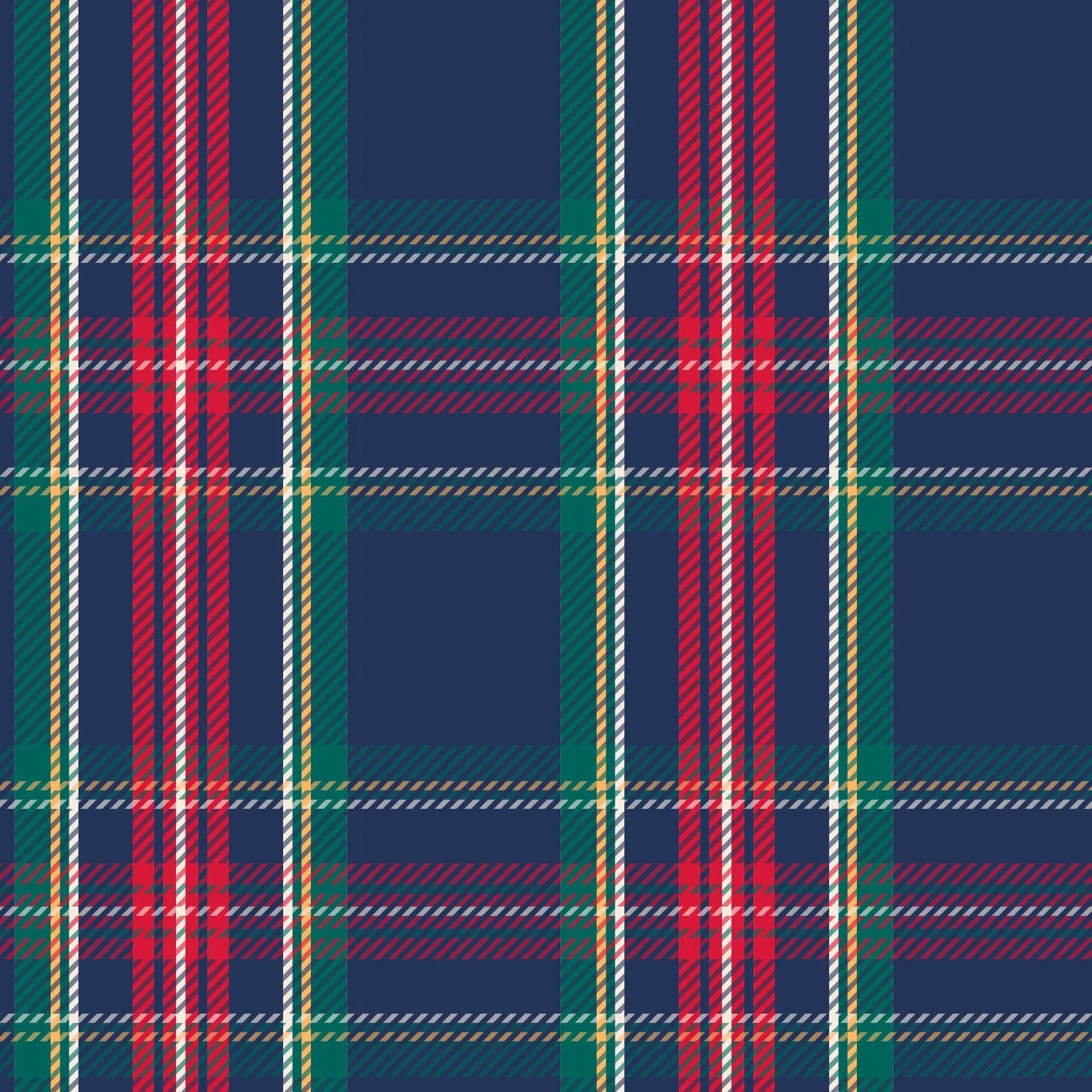 Sweet Bamboo Zipper Footie - Navy Tartan