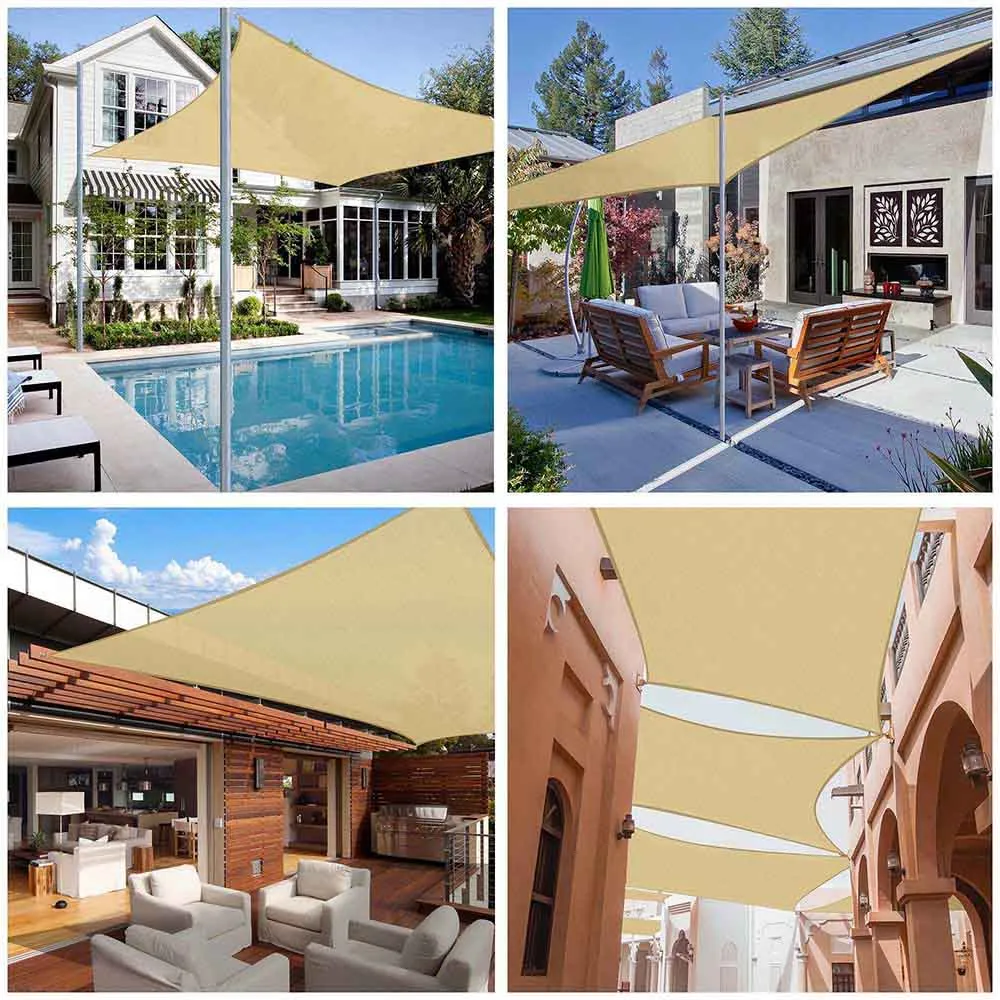 TheLAShop 13'x10' Rectangle Outdoor Sun Sail Shade Patio