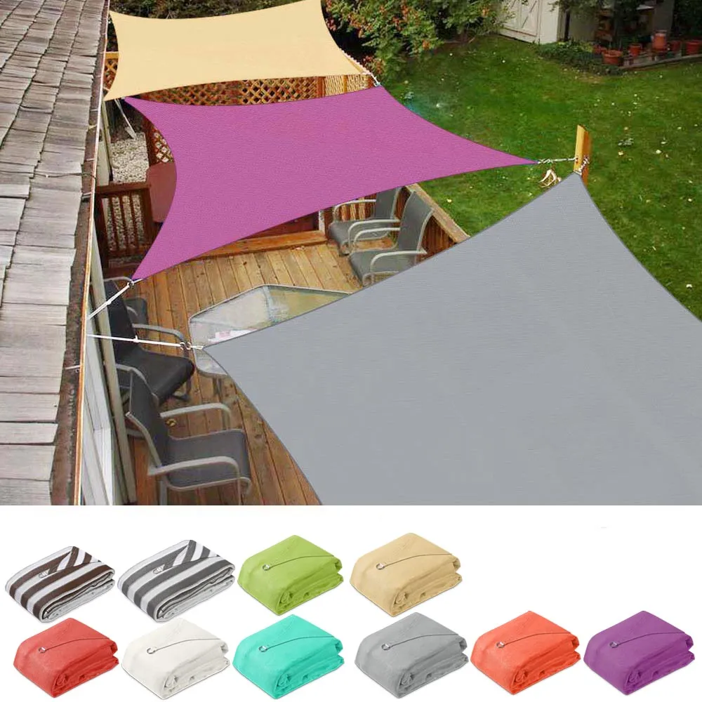 TheLAShop 13'x10' Rectangle Outdoor Sun Sail Shade Patio