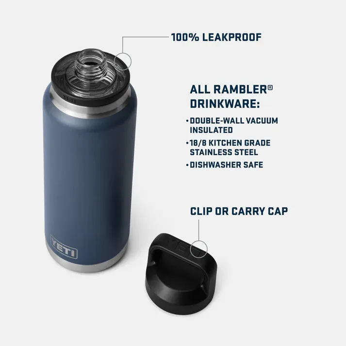 YETI Rambler 36 OZ (1065ml) Bottle With Chug Cap - Navy